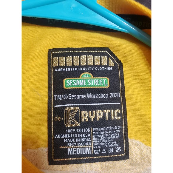 Kryptic Oscar The Grouch Sequin Tshirt,  Medium - Picture 4 of 6